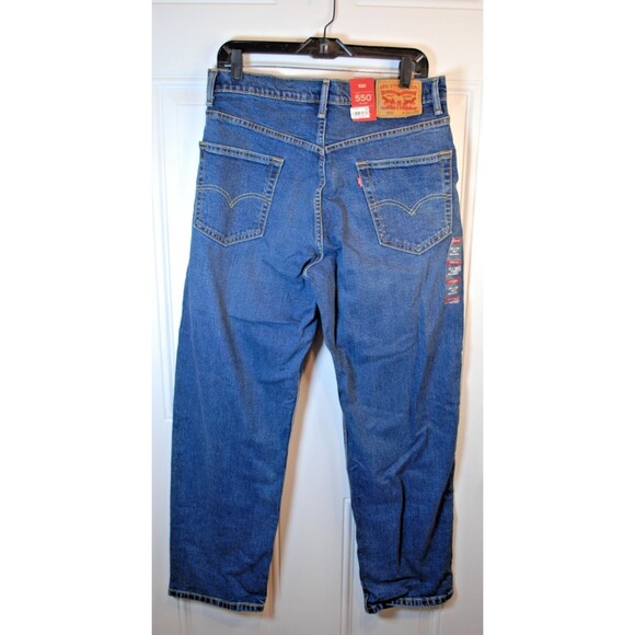 NWT Levi's 550 Men's Relaxed 2-Way Comfort Stretch Jeans Med Wash Size 33x30 - Picture 2 of 8